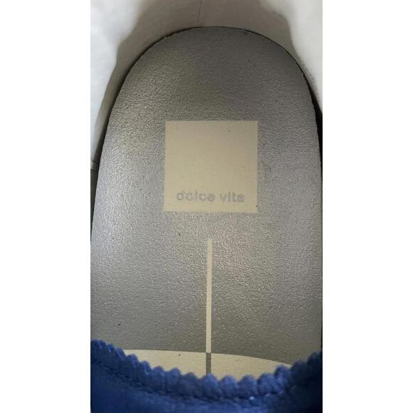 Dolce Vita Blue and Pink Women's Sneakers with Satin Ribbon Laces - Size 9-9.5 - Picture 8 of 9